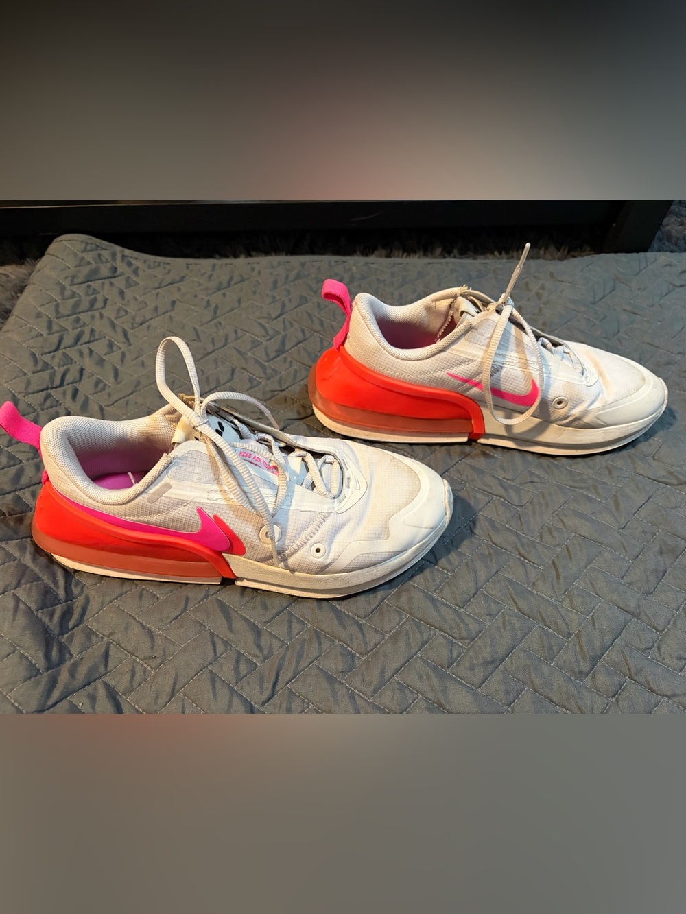 Nike Air Max Up White Hot Pink & Orange Sneakers – Women’s Size 6.5